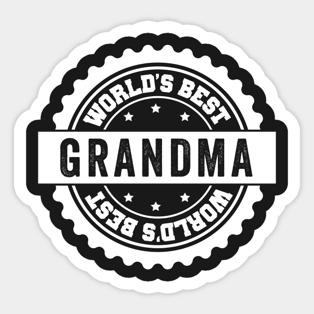 Worlds Best Grandma Sticker by Kyandii